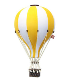 Luftballon - Gul/hvid
